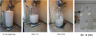 画像(4)精錬排水処理試験