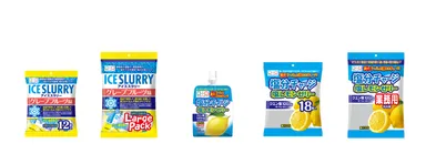 『アイススラリー グレープフルーツ味』『塩分チャージ 塩レモンゼリー』シリーズ