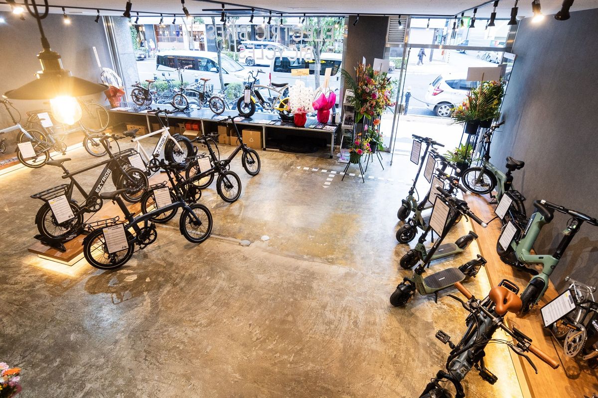 大阪・堀江に電動アシスト自転車／ 電動モビリティ専門店【GO-E 