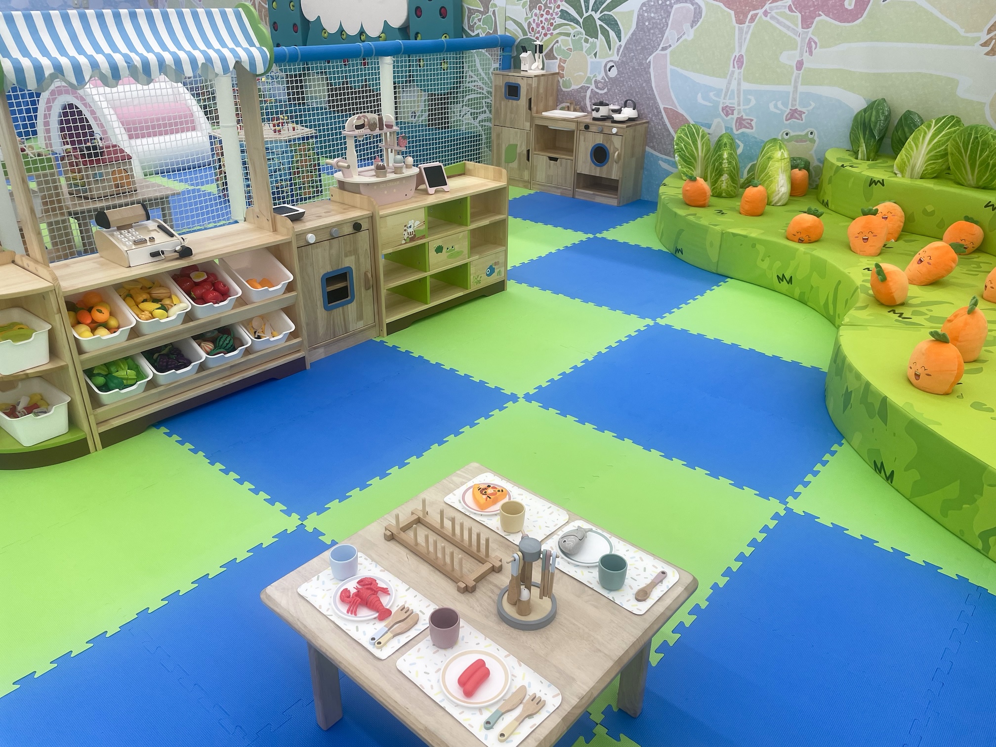 おままごとが楽しめるコーナー