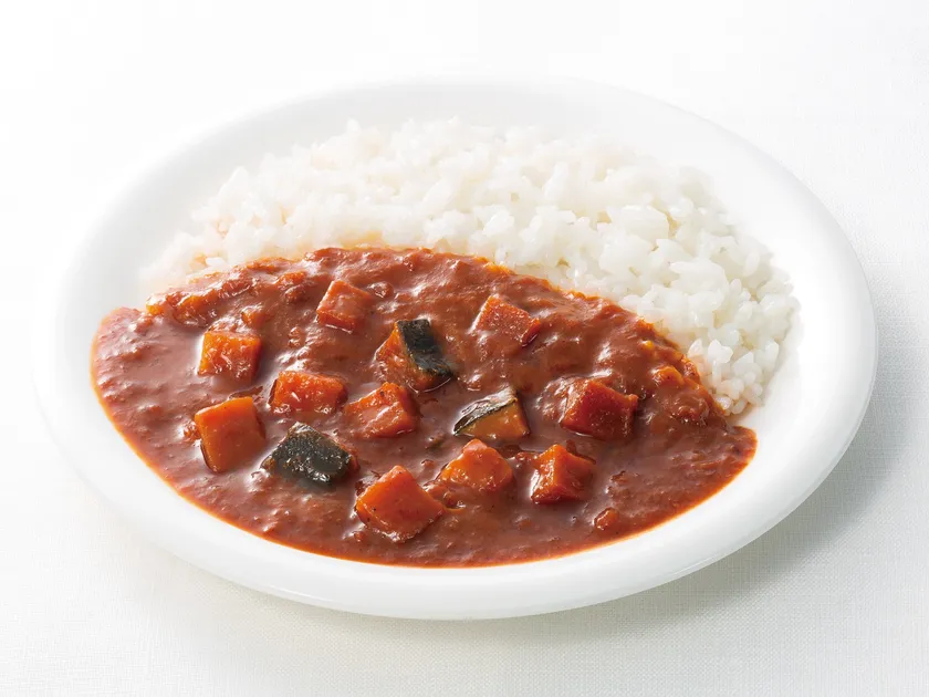 高たんぱく質野菜カレー 盛り付け例