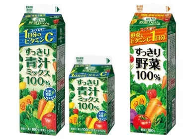 『農協 野菜Days すっきり青汁ミックス100％』、『同  すっきり野菜100％』