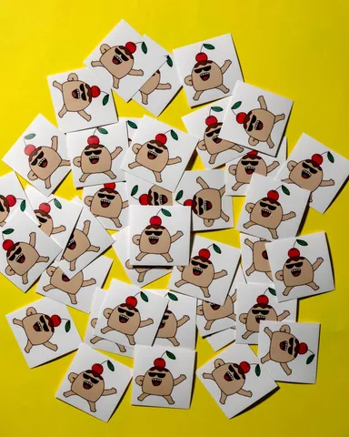 「バスボール」シール