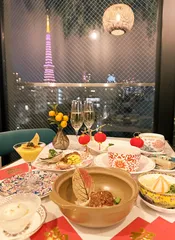 店内からの東京タワー眺望