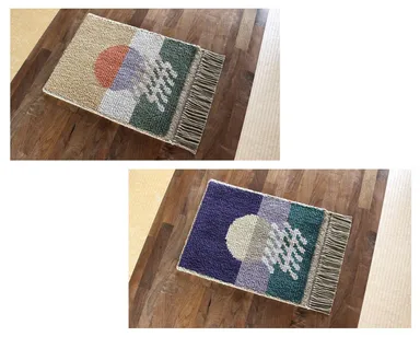 鍋島緞通×Masahiko Kajima氏の共創作品