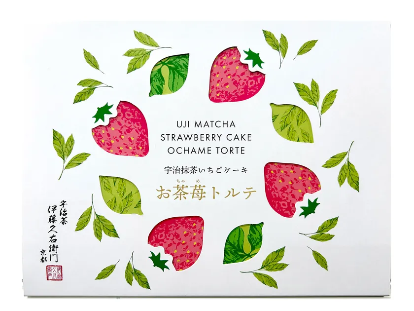 宇治抹茶いちごケーキ お茶苺トルテ パッケージ