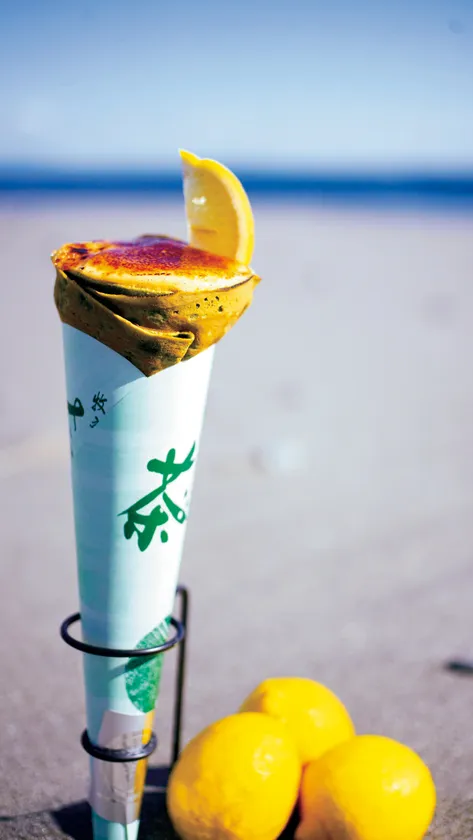 波乗りレモンブリュレクレープ 1,400円(税込)