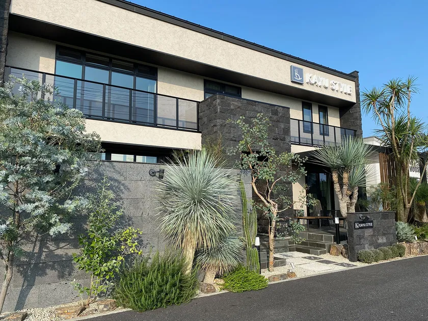 【Kayu styleハウス】太田住宅展示場での自社施工の外構植栽(デザイン：長谷川恵美)