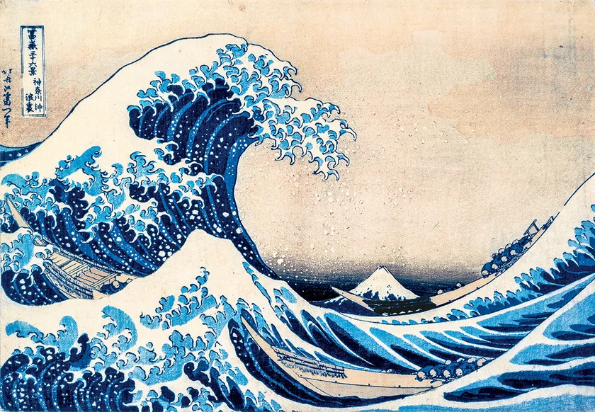 (1)冨嶽三十六景　神奈川沖浪裏