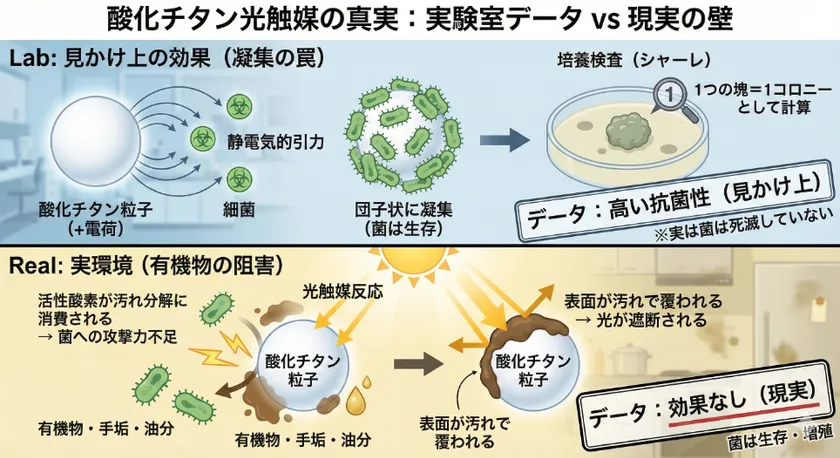 菌の凝集による検査結果への影響/実際の環境で阻害される効果