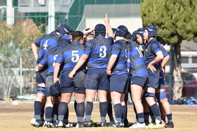 履正社高等学校ラグビー部の練習風景