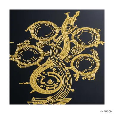 天面の金彩蒔絵