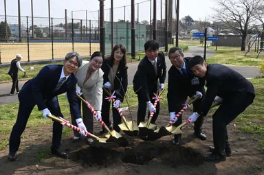 前回植樹の様子(2025年3月28日 神奈川県横浜市)