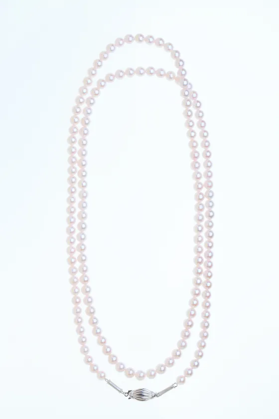 KAGUYA bambo akoya ロングネックレス(全体)