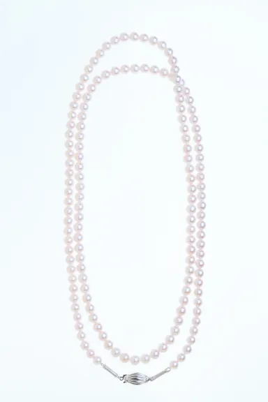 KAGUYA bambo akoya ロングネックレス(全体)