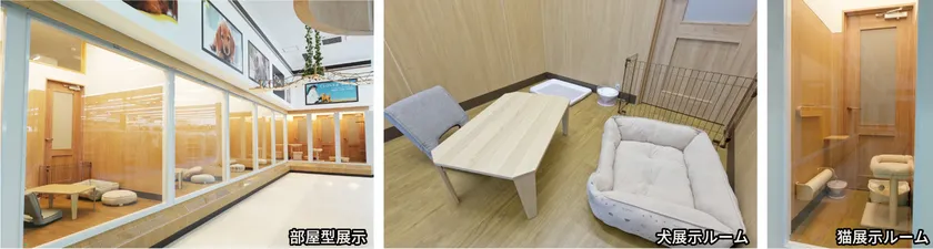 「部屋型展示」と「行動展示」によるストレス軽減と快適性の提供
