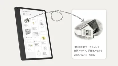 ひらめきを瞬時にストック「インスピレーションスペース」