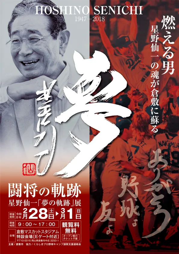 星野仙一夢の軌跡展表面