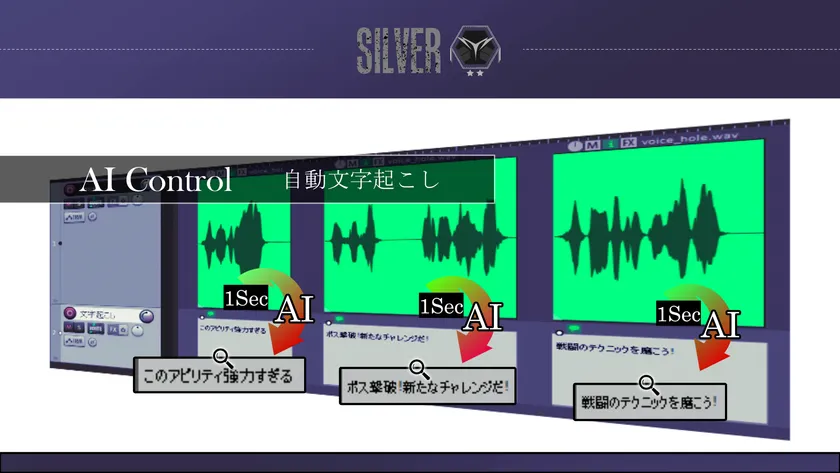 自動文字起こし機能