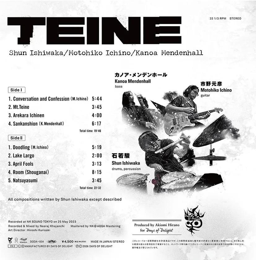 DODA-004『TEINE』jacket_analog_裏面