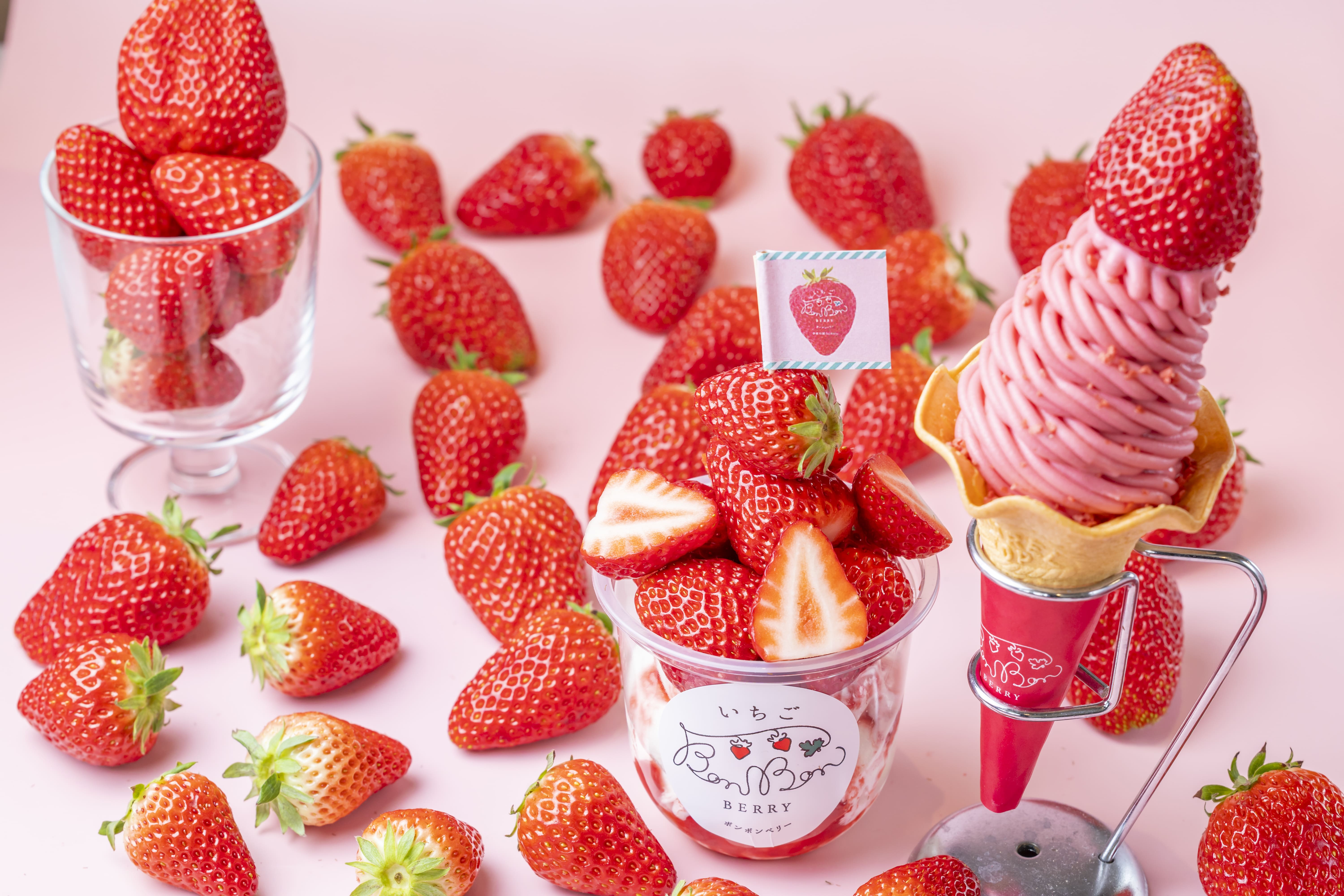 いちご専門店の道の駅 いちごBonBonBERRY＞ 15組限定！15円でいちご