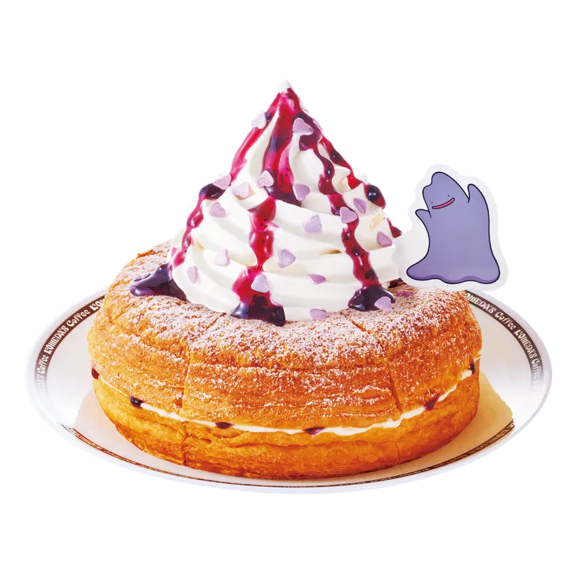 【コメダ珈琲店・おかげ庵】メタモンのシロノワール ブルーベリーフロマージュ