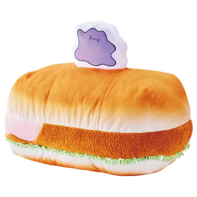 公式Xキャンペーンオリジナル景品【第1弾】メタモンの明太エビカツパンBIGクッション(全長約50cm)