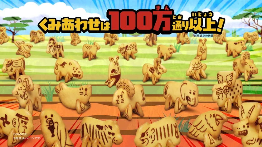 どうぶつくみたてビスケット(組み合わせイメージ1)