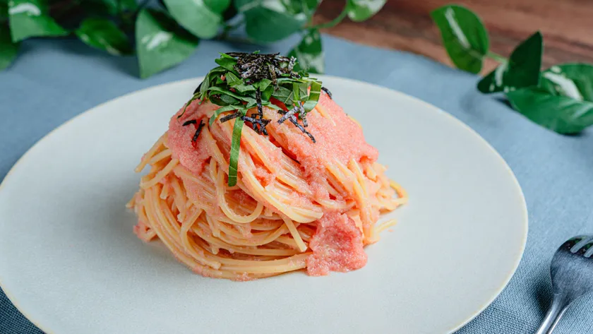 調理例:明太パスタ