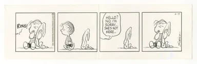 「ピーナッツ」原画　1977年6月4日 (C) Peanuts Worldwide LLC