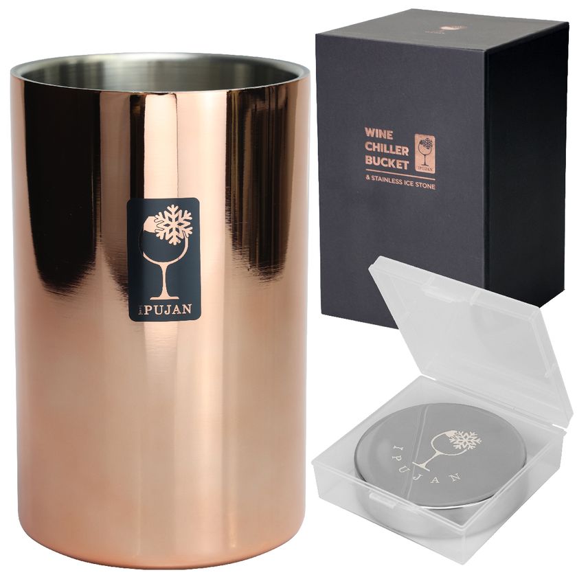 氷なしで約5時間適温を保つ断熱二重壁ステンレス製ワインクーラー　
IPUJAN Wine Chiller Bucketが
「Amazon 新生活セール Final」に最大30％OFFの特別価格で参加