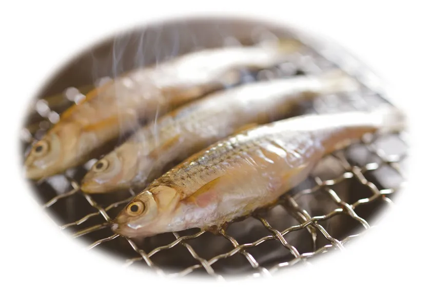 ホンモロコの素焼き(イメージ)