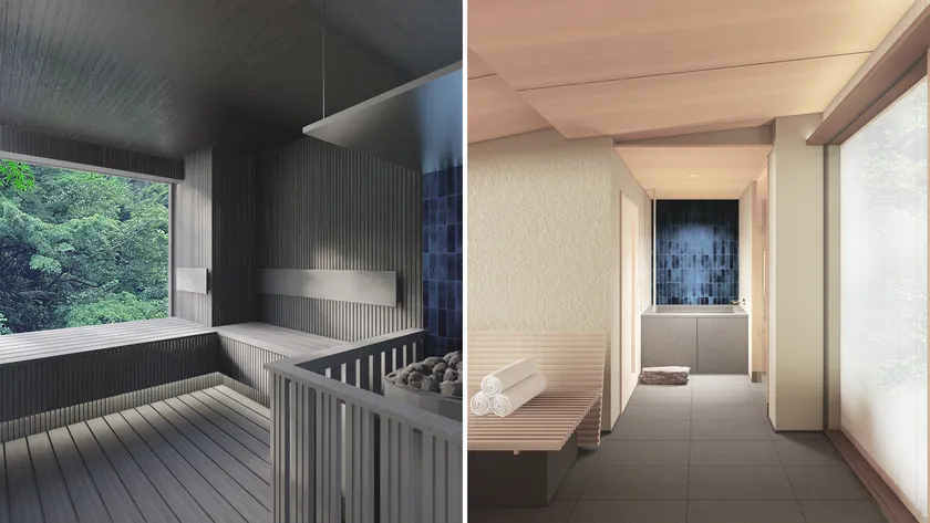 客室サウナ・水風呂