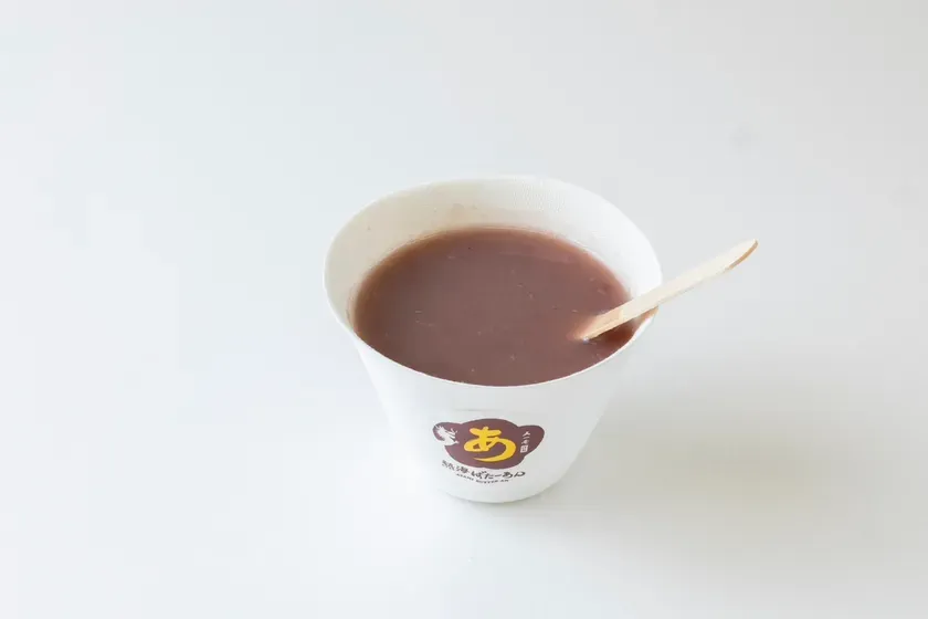 又一庵のあんこを使用したおしるこ