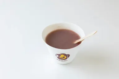 又一庵のあんこを使用したおしるこ