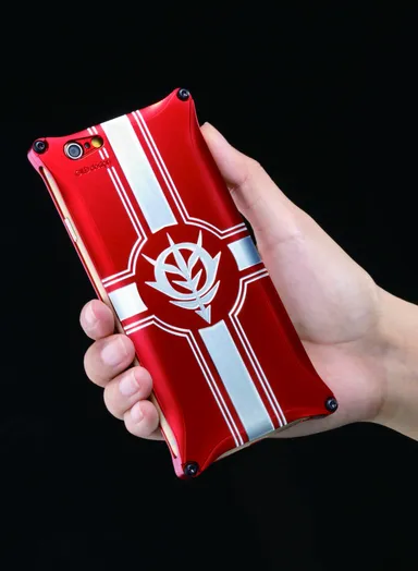 機動戦士ガンダム ジュラルミンスマホジャケット／ジオンレッド(2)