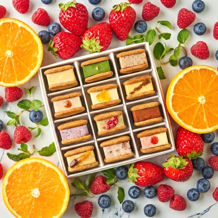 【和歌山の春を贈る】バターサンド専門店101より　
ブランド苺「まりひめ」や「清見オレンジ」を使用した
春の新作3種が3月1日(日)より登場！