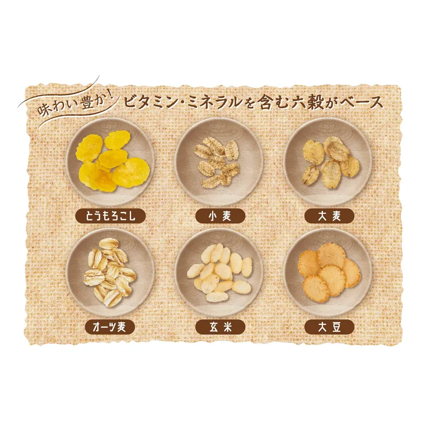 ビタミン・ミネラルを含む六穀ベース