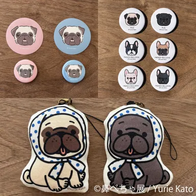 鼻ぺちゃ展　グッズ：Yurie Kato