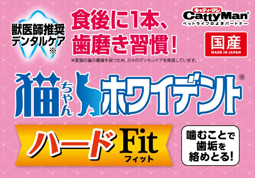 猫ちゃんホワイデント ハードFitのご紹介