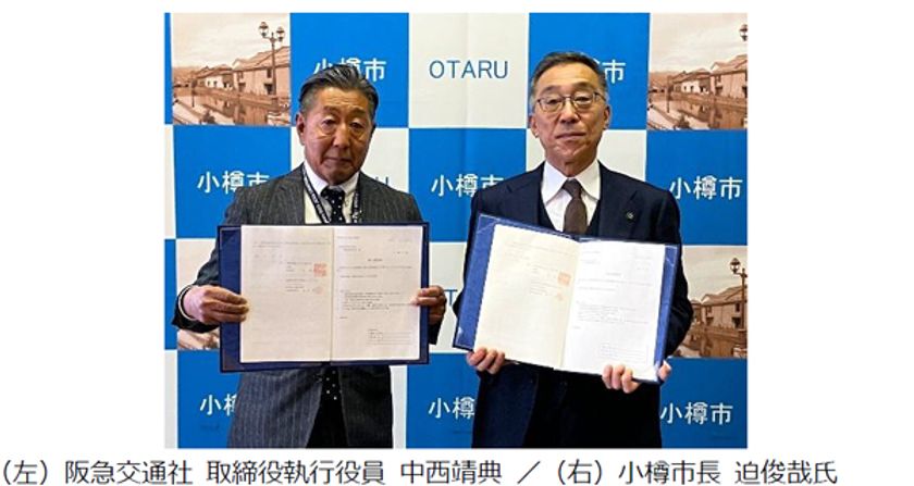 阪急交通社と小樽市が
災害時の対応に関する災害協定を締結