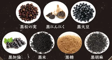 七種の黒色素材