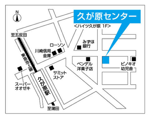 案内図(久が原センター)