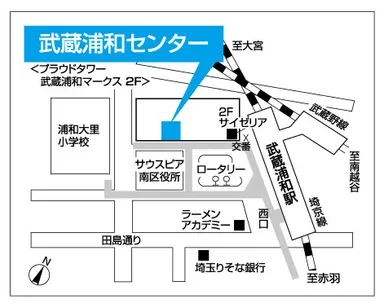 案内図(武蔵浦和センター)