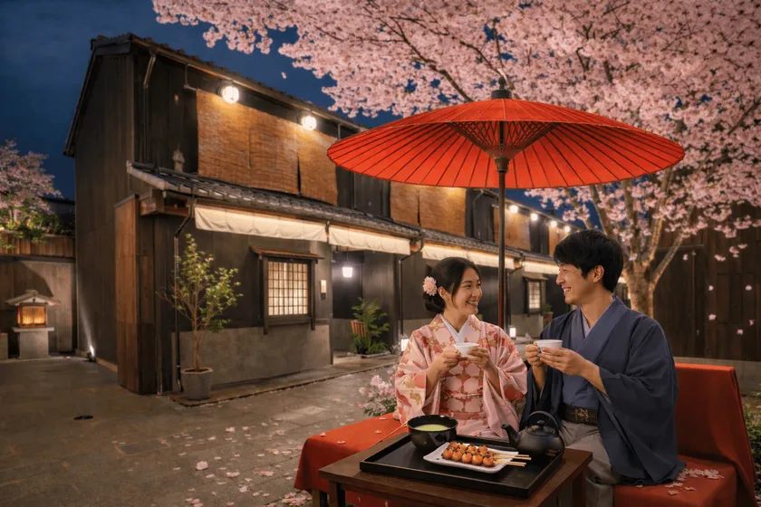 時をこえて桜の茶屋へ