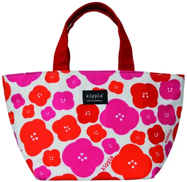 ランチトート(フラワーレッド)