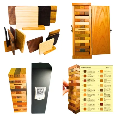 PREGNOシリーズ各作品。匠の技と木の個性が融合した、上質なインテリアコレクション。