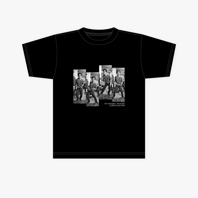 地引雄一じゃがたらTシャツ 黒