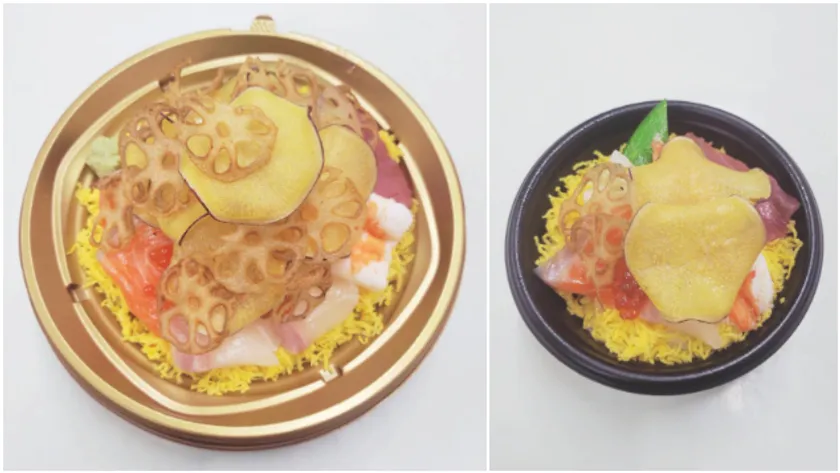 ひな彩り円満ちらし(左)通常サイズ（右）ミニサイズ