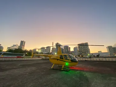 駅から徒歩でアクセスできる希少なヘリポート